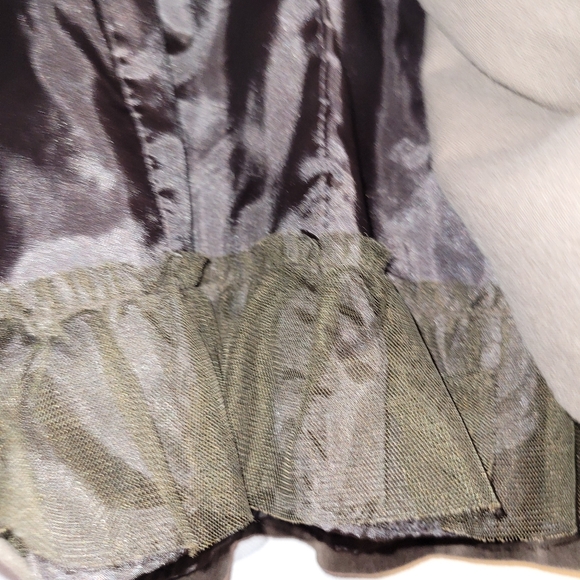 Vintage Baby GAP Brown Velour Peter Pan Collared Dress Animal Print Trim 12-18 - Picture 3 of 5